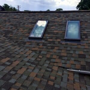 Roofing Install brown color shingles