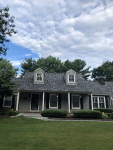 Designer color roofing shingles: storm cloud