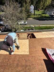 installing new plywood decking on new jersey roof replacement